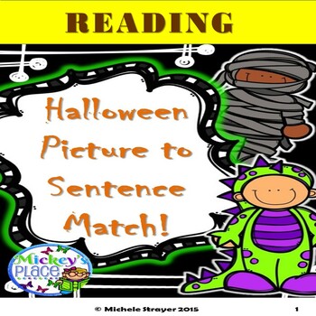 Halloween Sentence to Picture Match