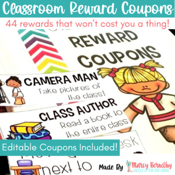 Classroom Reward Coupons for Classroom Management