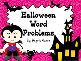 Halloween Word Problems 4th-5th Grade