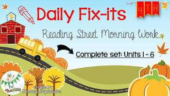 4th Grade Reading Street Daily Fix-it {Bundle}