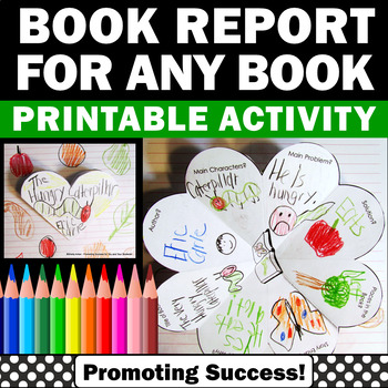  book report activity for any book for kids