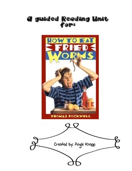 Book report ideas for how to eat fried worms