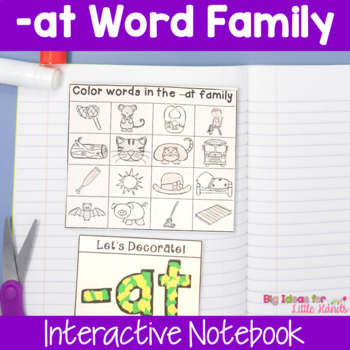 AT Word Family Interactive Notebook