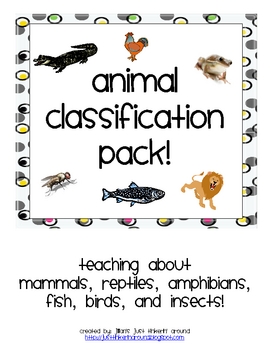 Animal Classification Pack- Describing 6... by Just Tinkerin' Around