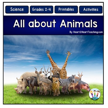 Animals: All About Carnivores, Herbivores, and Omnivores Activity Pack