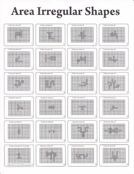 Area of irregular shapes worksheet by Kevin Wilda ...
