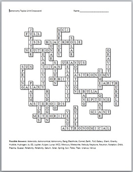 The gas laws crossword puzzle