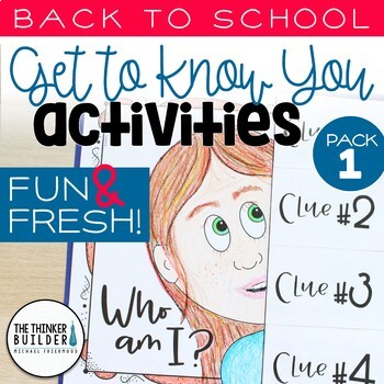 Back to School Activities "Get To Know You": Fun & Fresh!