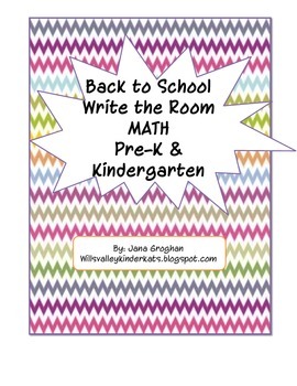 Back to School Write the Room Math