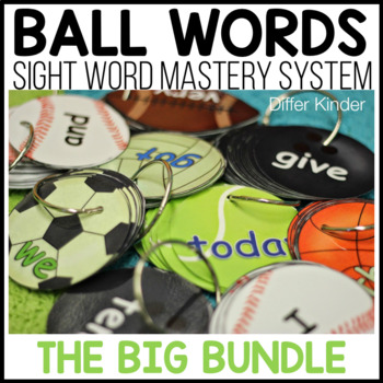 Ball Words Sight Word Mastery System-The Complete Editable Bundle