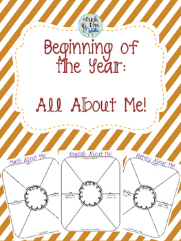 Beginning of the Year: All About Me