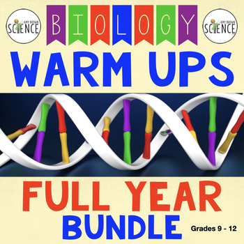 Biology Interactive Notebooks, Warm Ups, Bell Ringers FULL YEAR