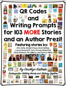 Author Study Writing Prompt Packet:  Featuring Books by 8 Authors