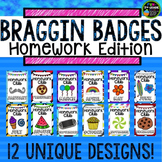 Homework Incentive Braggin Badges {Brag Tags}