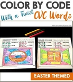 CVC Color By Code Beginning Sounds Easter Edition