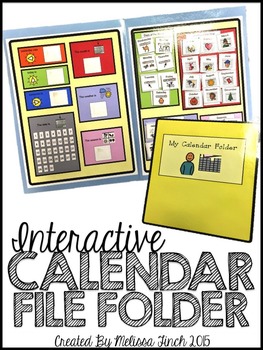 Calendar File Folder- Interactive Activities for Students with Autism