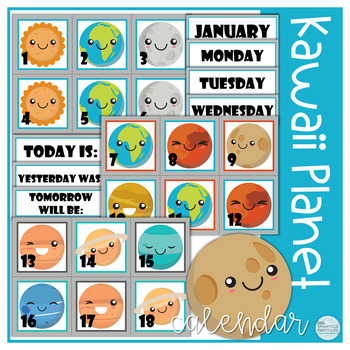 Calendar - Kawaii Planets
