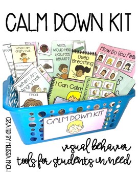 Calm Down Kit- Visual Behavioral Management Tools for Students with Autism