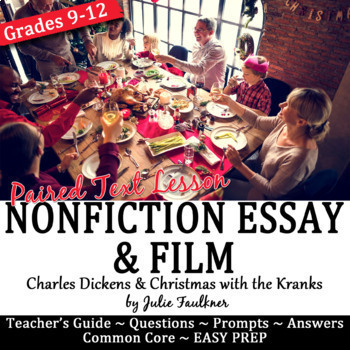 Christmas Charles Dickens's Essay Nonfiction Lesson & Pair