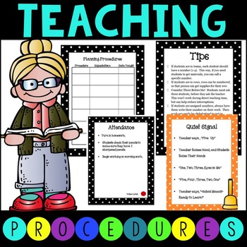 Classroom Management Routines and Procedures - Editable