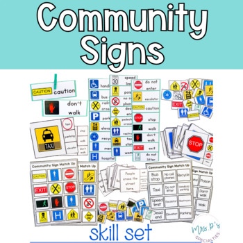 Community Signs Skill Pack (Special Education and Autism Resource)