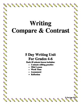 How to write a compare or contrast essay