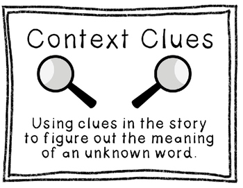 Context Clue Poster by The Link to Learning Teachers Pay Teachers