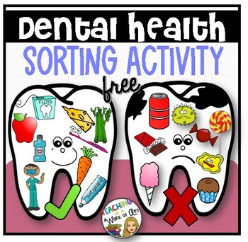 FREE Dental Health Sorting Activity by Teaching is a Work 