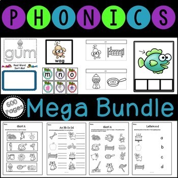 A Phonics Bundle For First Grade CCSS Aligned