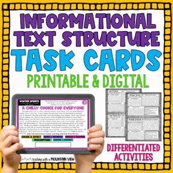 Informational Text Structures Task Cards