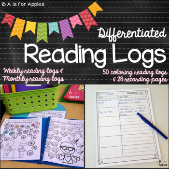 Differentiated Reading Logs for the Whole Year by A is for Apples