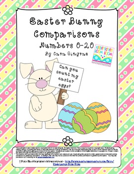 Easter Bunny Comparisons - Numbers 0-20 (Common Core)