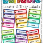 Editable Locker and Tray Labels by Living Breathing and Loving Teaching ...