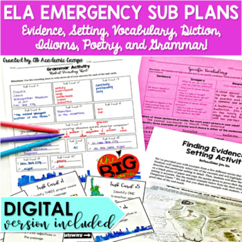 Emergency Sub Lesson Plans for Middle School
