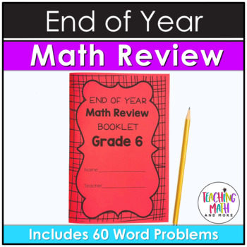 End of Year Math Review Mini Booklet {Grade 6}