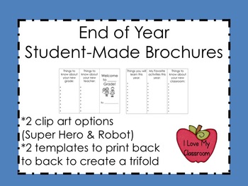 End of Year Student Made Brochures (Freebie)