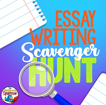 Essay Writing Scavenger Hunt: Learn How to Write a 5 Paragraph Essay!