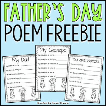 Father's Day Simile Poem {freebie!}
