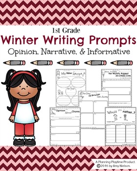 First Grade Writing Prompts - Winter