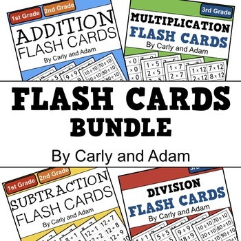 Flash Card Bundle (Addition, Subtraction, Multiplication, and Division)