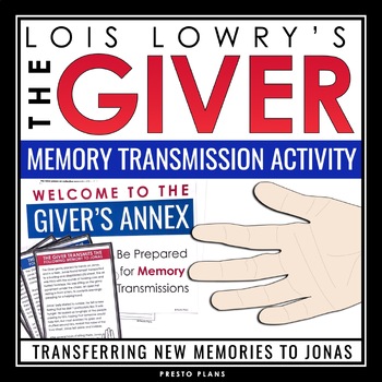 The Giver Memory Transmission Activity