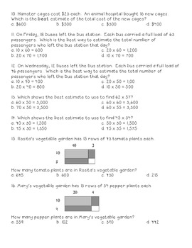 Go Math! Grade 4 Chapter 3 Test Review with... by Victoria Furka | Teachers Pay Teachers