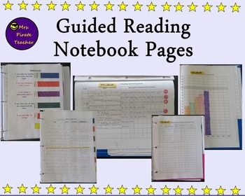 Guided Reading Notebook Forms