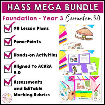HASS Mega Bundle Geography and History Units Years F-3 aligned ACARA
