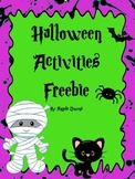 Halloween Free Activities