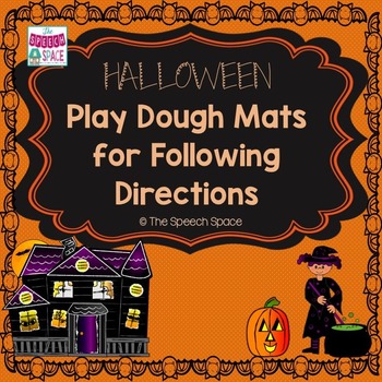 Halloween Play Dough Mats for Following Directions