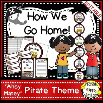 How we go home ~ Transportation Bundle (Editable) ~ Pirate Theme