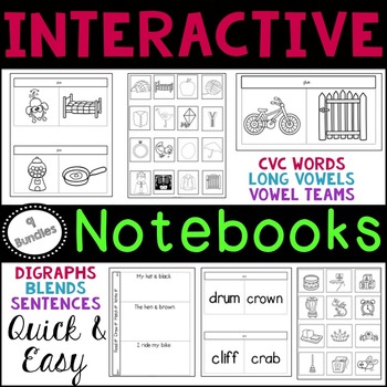 Common Core Interactive Notebooks Phonics Bundle