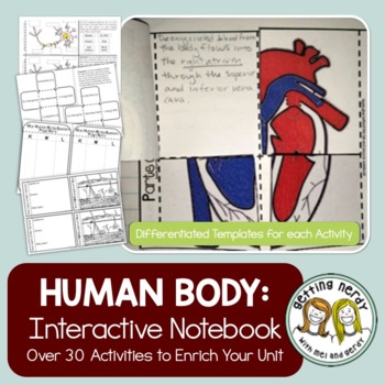 Human Body Systems - Science Interactive Notebook Activities