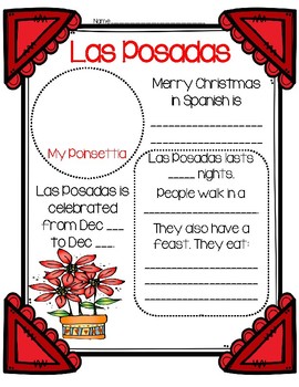 Las Posadas Worksheet by Cuckoo 4 Kinder Teachers Pay Teachers